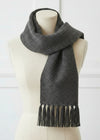 Mucros Alpaca Scarf | Charcoal Black