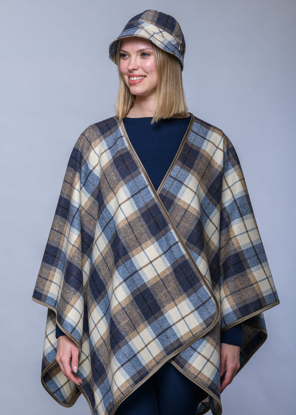 Mucros Wrap | Blue Beige Check