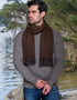 Mucros Alpaca Scarf | Brown Mix