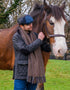 Mucros Alpaca Scarf Brown Red | Made in Ireland | 100% Alpaca Wool