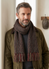 Mucros Alpaca Scarf | Made in Ireland | 100% Alpaca Wool | Red Mix
