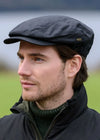Mucros Black Wax Kerry Cap | Waterproof Flat Cap