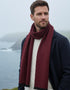 Mucros Donegal Scarf | Red Herringbone