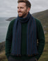 Écharpe en laine Mucros Donegal | Bleue