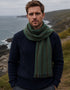 Écharpe en laine Mucros Donegal | Verte