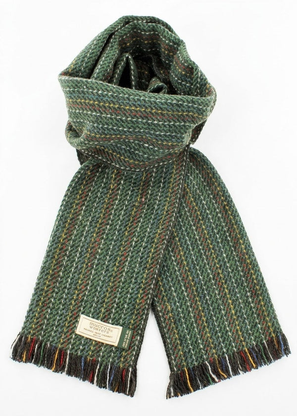 Mucros Donegal Wool Scarf | Green