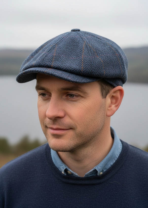 Mucros Driving Cap | Blue