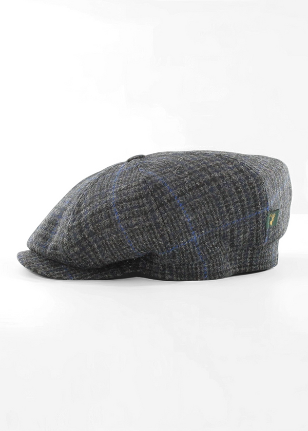Mucros Driving Cap | Charcoal Blue