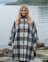 Mucros Dunloe Cape | Blue Check