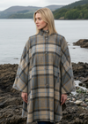 Mucros Dunloe Cape | Grey Multi Check