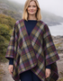 Mucros Irish Tweed Poncho Wrap | Multi Colour