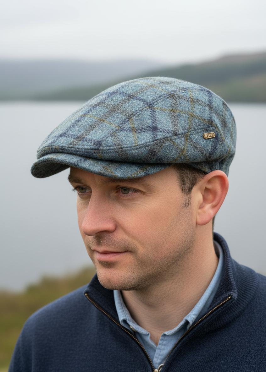 Mucros Kerry Cap | Blue Check