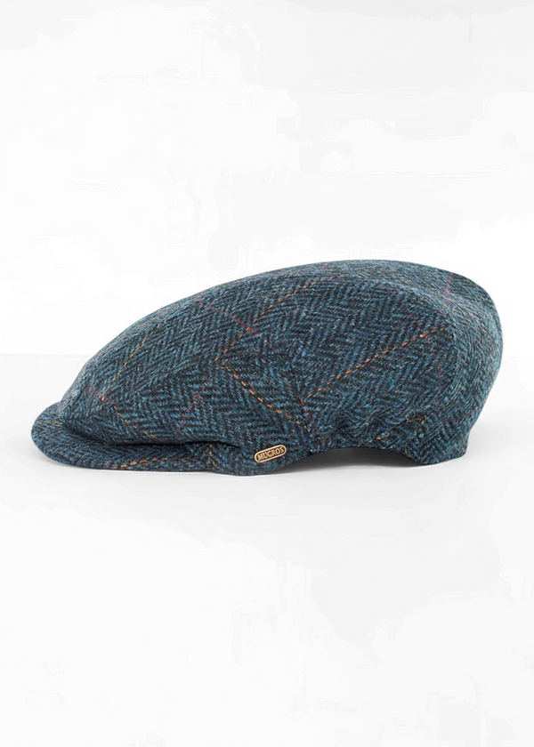 Mucros Kerry Cap | Blue Herringbone