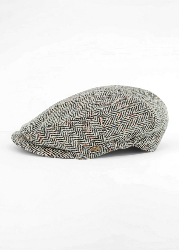 Mucros Kerry Cap | Grey Herringbone