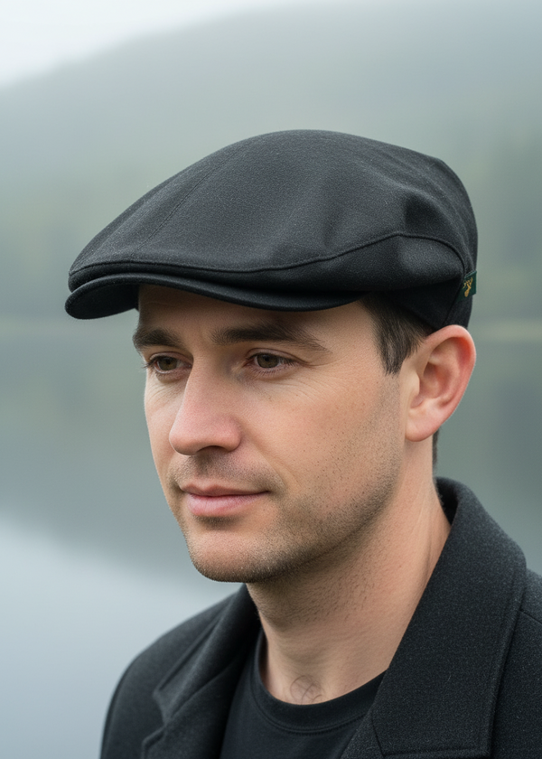 Mucros Linen Cap | Black