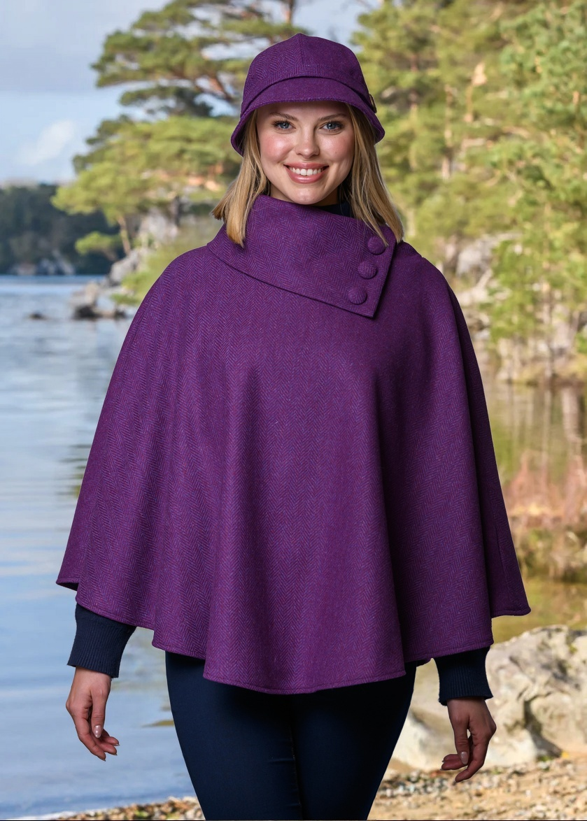 Mucros Poncho | Purple
