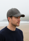Mucros Tweed Baseball Cap | Charcoal