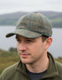 Mucros Tweed Baseball Cap | Green Plaid