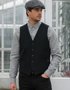Mucros Tweedweste | Anthrazit