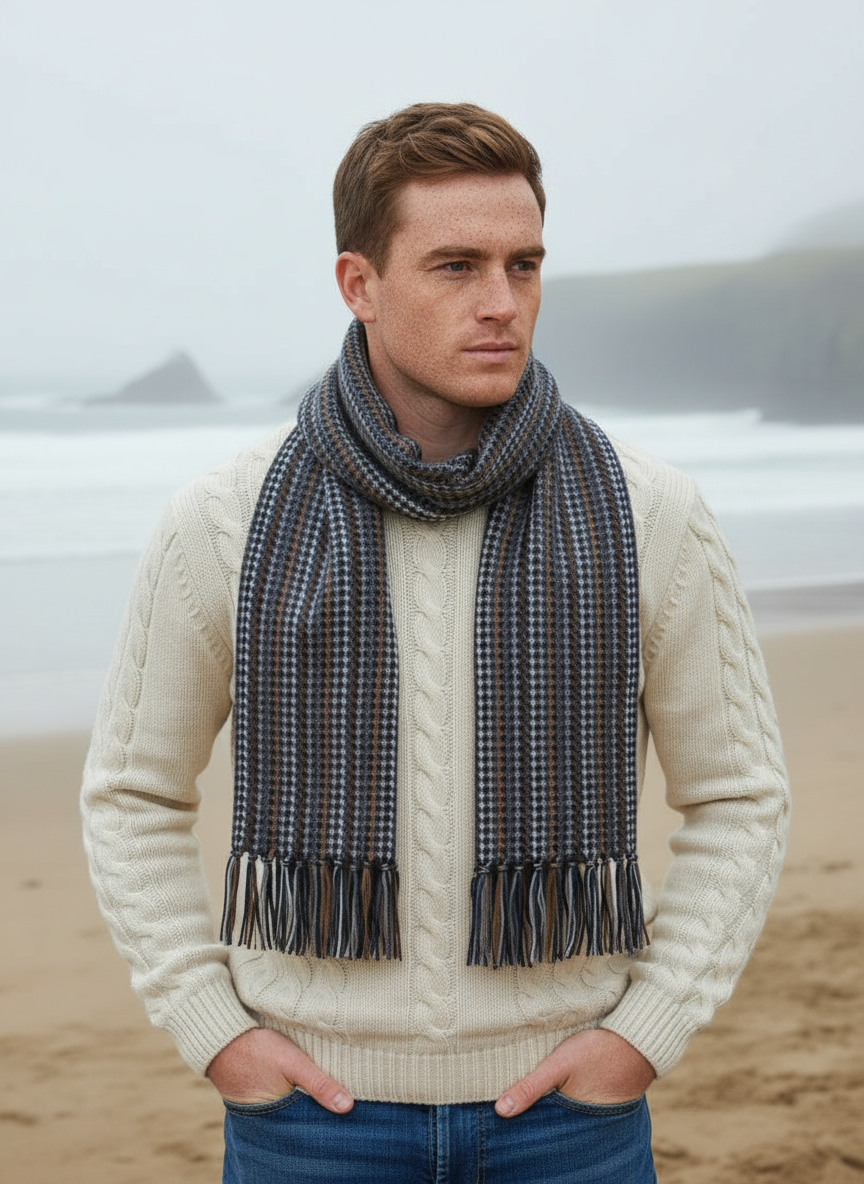 Mucros Alpaca Scarf | Multi Colour