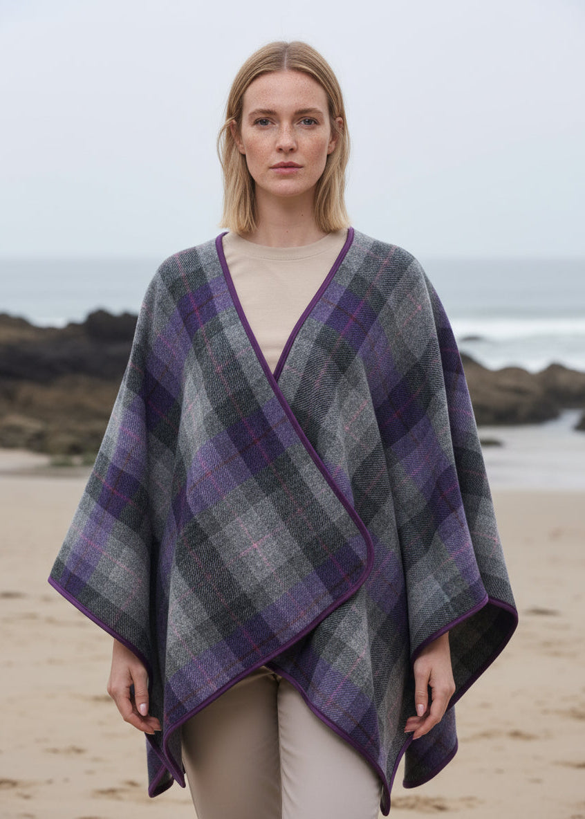 Mucros Wrap | Lavender Check