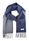 McNutt Lambswool Scarf | Navy Grey Reversible