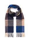 John Hanly Merino Scarf | Blue Navy Sand