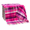 Merino Wool Cashmere Throw Pink Mauve Purple Diamond Weave