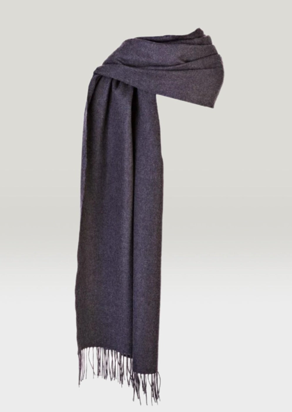 Oversized Merino Scarf Solid Charcoal