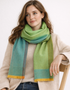 Foxford Emerald Extra Fine Giant Merino Scarf
