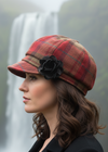 Ladies Mucros Newsboy | Red Check