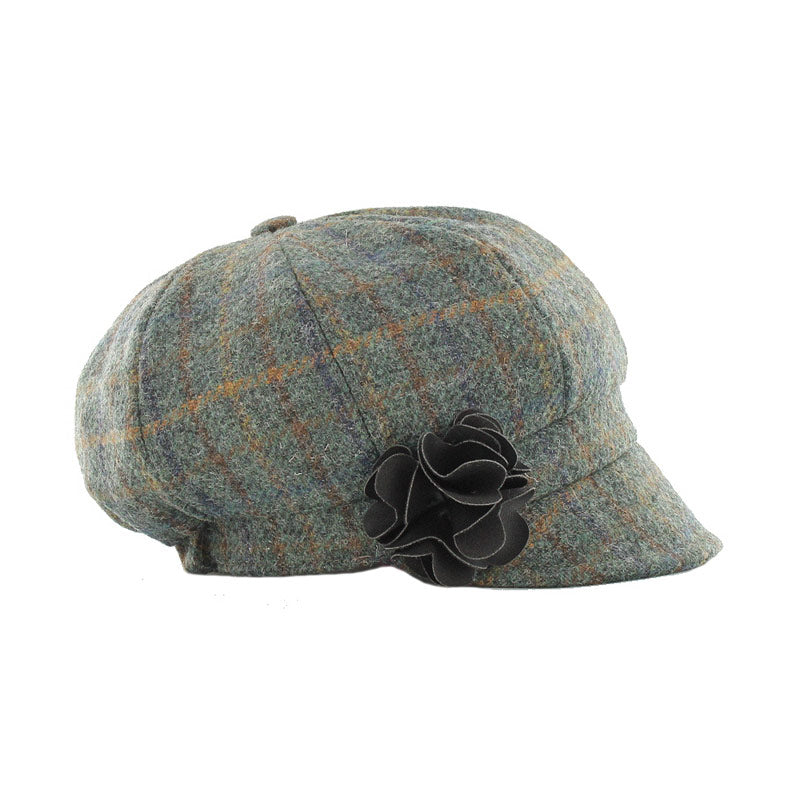 Mucros Newsboy Cap | Green Plaid