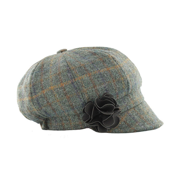 Mucros Newsboy Cap | Green Plaid