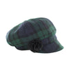 Mucros Newsboy Cap | Navy Green Mix