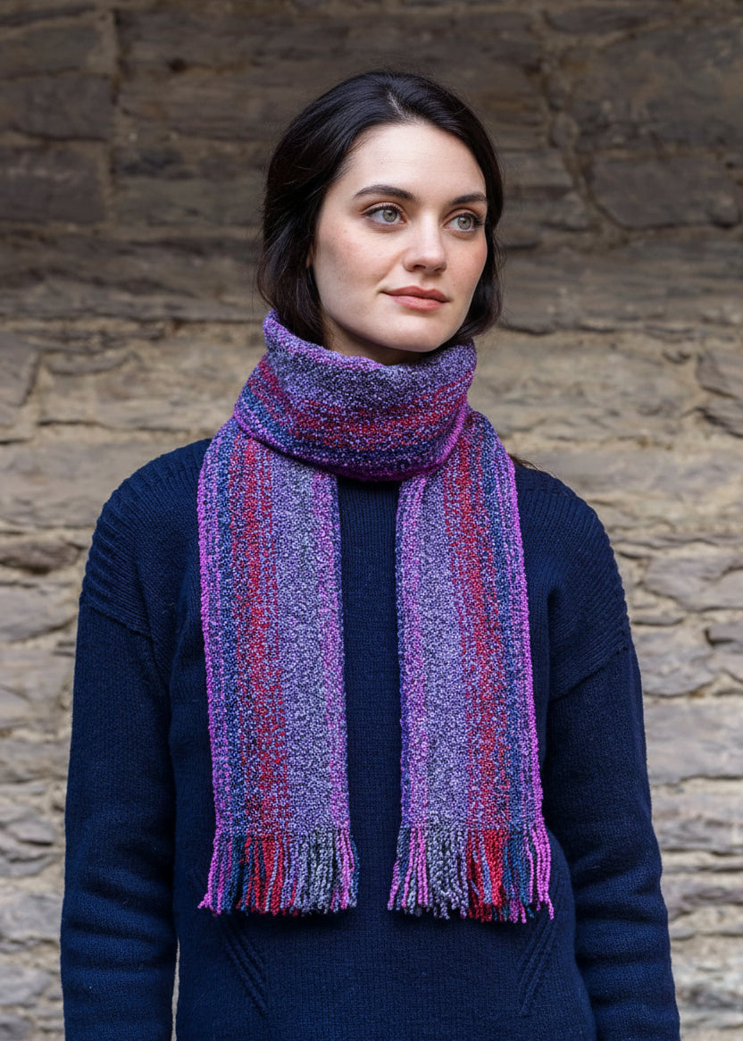 Mucros Skellig Scarf V97 | Irish Merino Wool & Cashmere Scarf
