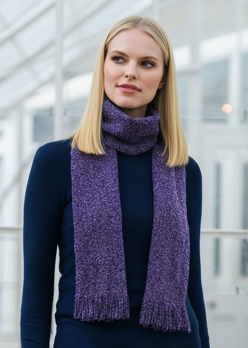 Mucros Skellig Scarf | Purple