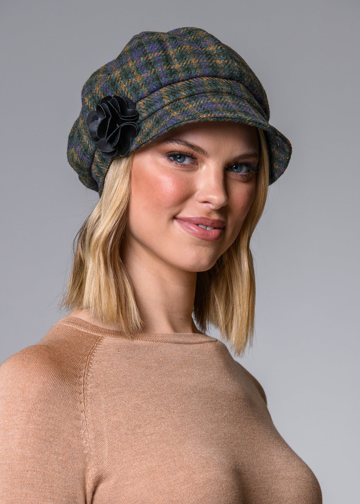 Mucros Weavers Ladies Newsboy Cap | Irish Tweed | One Size