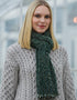 Mucros Atlantic Donegal Wool Scarf | Green Mix | Irish Made