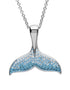 Sterling Silver Blue Whale Tail Necklace