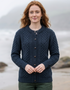 Ocean Aran Lumber Cardigan | 100% Merino Wool