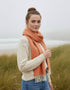 McNutt Lambswool Scarf | Orange Herringbone