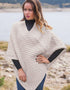Aran Merino Wool V Poncho | Parsnip - Clearance
