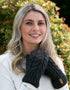 Moufles Erin Aran Cable | Gris anthracite