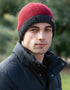 Erin Charcoal Rib Pullon Hat | Red Charcoal