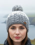 Erin Wool Bobble Flecked Grey Hat