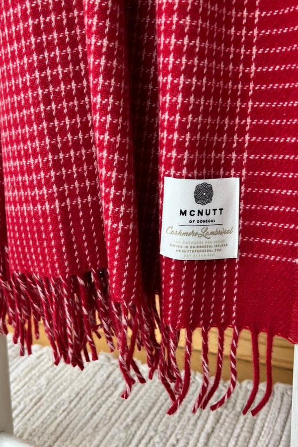 Mcnutt Cashmere Merino Throw | Alpine Red