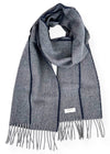 McNutt Lambswool Scarf | Navy & Grey
