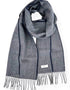 McNutt Lammwollschal | Marineblau & Grau