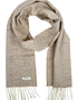 McNutt Donegal Oatmeal Tweed Schal | 100 % Merino-Lammwolle | Hergestellt in Irland