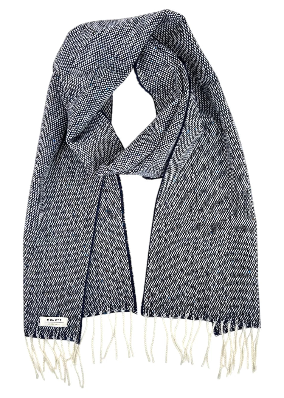 McNutt of Donegal Navy Tweed Scarf